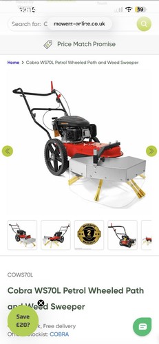 Cobra petrol weed sweeper - weed,