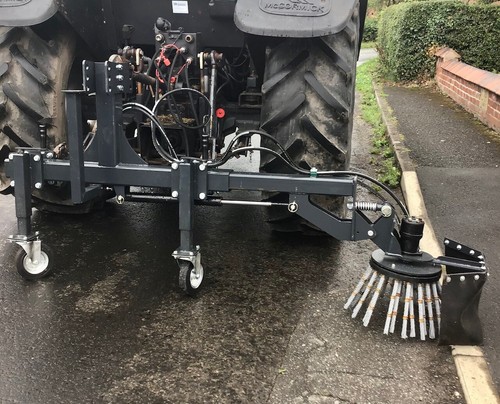 Tractor mounted weed brush - weed,
